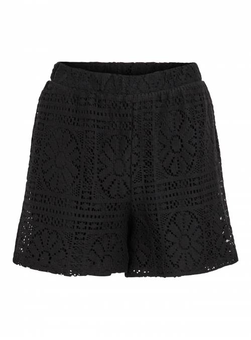 SHORTS MERINDA NEGRO CROCHE VILA