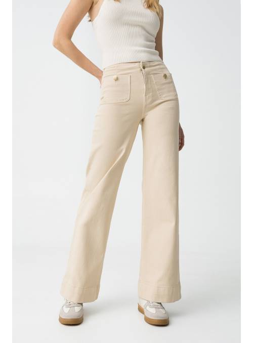PANTALON SARAH BEIGE TIFFOSI