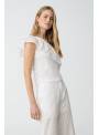 TOP OUTY BLANCO ASIMETRICO TIFFOSI