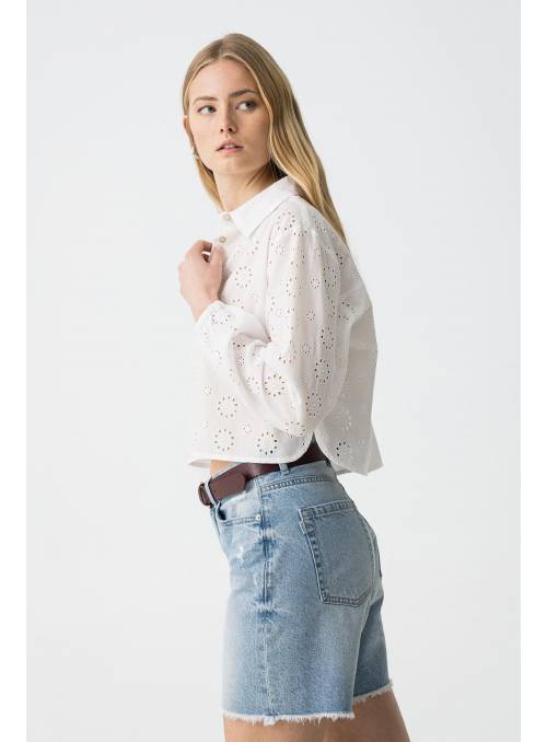 CAMISA MANJERONA BLANCA M/L TIFFOSI