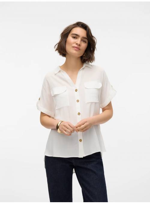 BLUSA BUMPY BLANCA VERO MODA