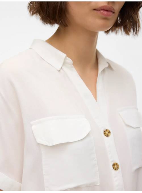 BLUSA BUMPY BLANCA VERO MODA