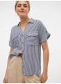 BLUSA BUMPY RAYAS AZUL VERO MODA