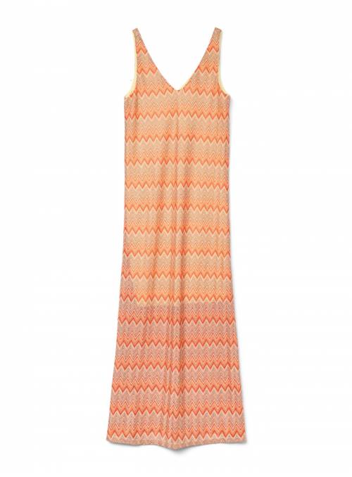 VESTIDO DICTE MAXI NARANJA VERO MODA