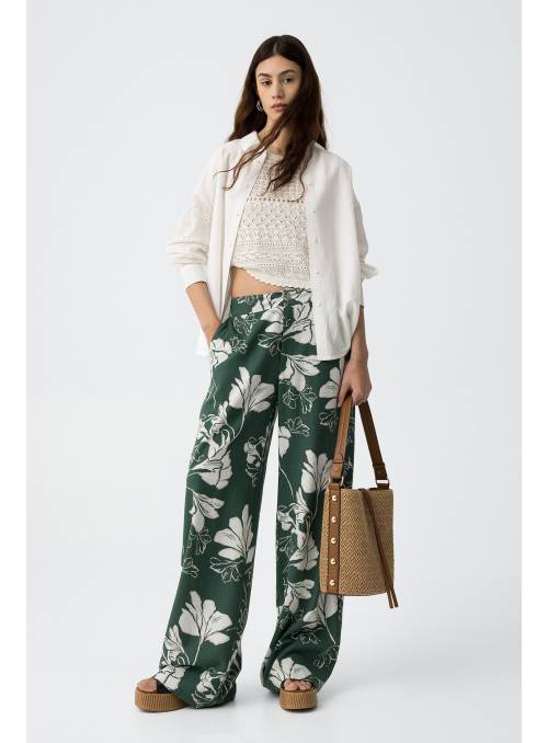 PANTALON PORTEL VERDE ESTAMPADO TIFFOSI