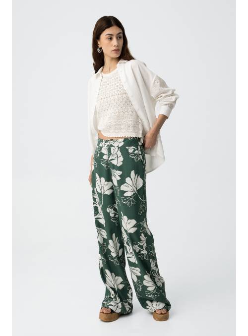 PANTALON PORTEL VERDE ESTAMPADO TIFFOSI