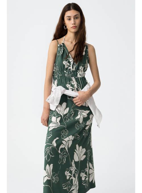 VESTIDO MAGNO VERDE ESTAMPADO TIFFOSI