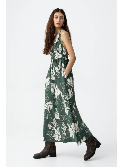 VESTIDO MAGNO VERDE ESTAMPADO TIFFOSI