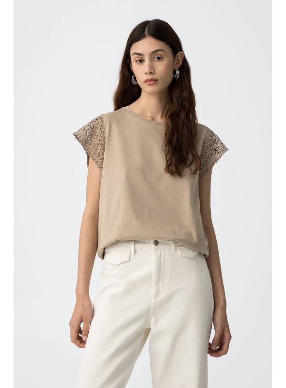 CAMISETA NINA MARRON TIFFOSI