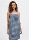 VESTIDO PETRA CUADRO VICHI AZUL JJXX