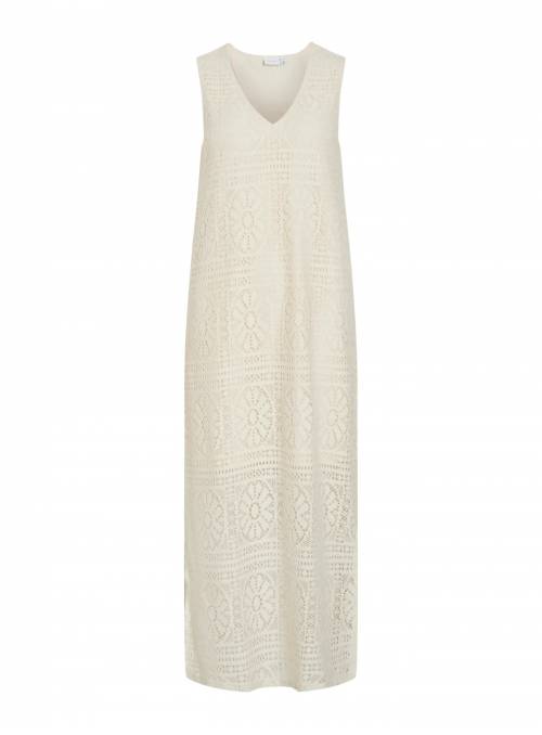 VESTIDO MERINDA CROCHET BEIG VILA
