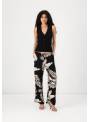 PANTALON EASYU NEGRO ESTAMPADO VERO MODA