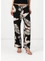 PANTALON EASYU NEGRO ESTAMPADO VERO MODA