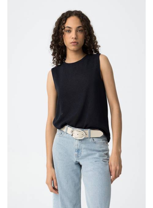 TOP GALEY PUNTO AZUL MARINO TIFFOSI