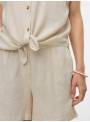 CAMISA LINO THEA BEIGE VERO MODA