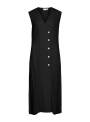 VESTIDO VILA NEGRO MIDI BOTONES
