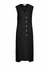 VESTIDO VILA NEGRO MIDI BOTONES