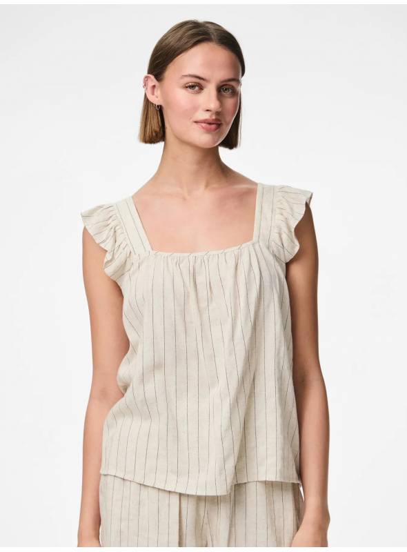 TOP PIA BEIGE LINO PIECES