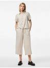 PANTALON PIA BEIGE LINO PIECES