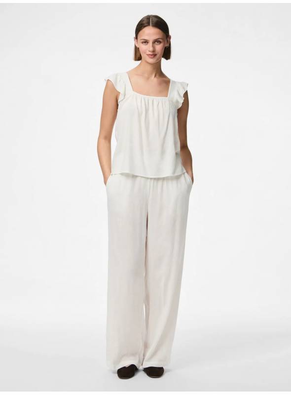 PANTALON PIA BLANCO PIECES