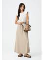 VESTIDO TAYLOR BEIG Y BLANCO TIFFOSI