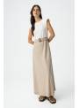 VESTIDO TAYLOR BEIG Y BLANCO TIFFOSI