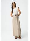 VESTIDO TAYLOR BEIG Y BLANCO TIFFOSI