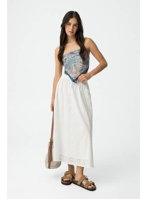 FALDA MANJE BLANCA TIFFOSI