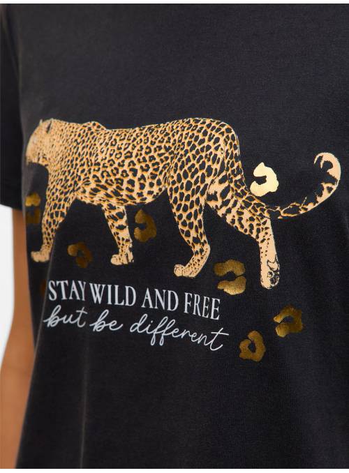 CAMISETA STAY NEGRA VERO MODA