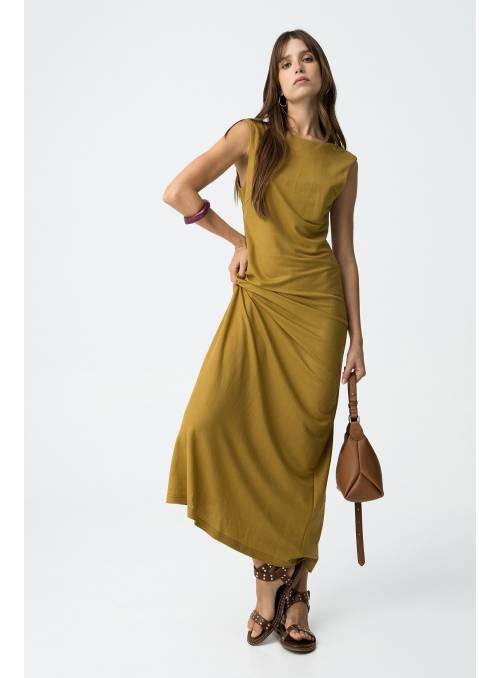 VESTIDO BONY MOSTAZA TIFFOSI