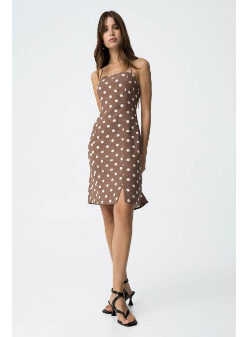 VESTIDO DOTTY MARRON TIFFOSI