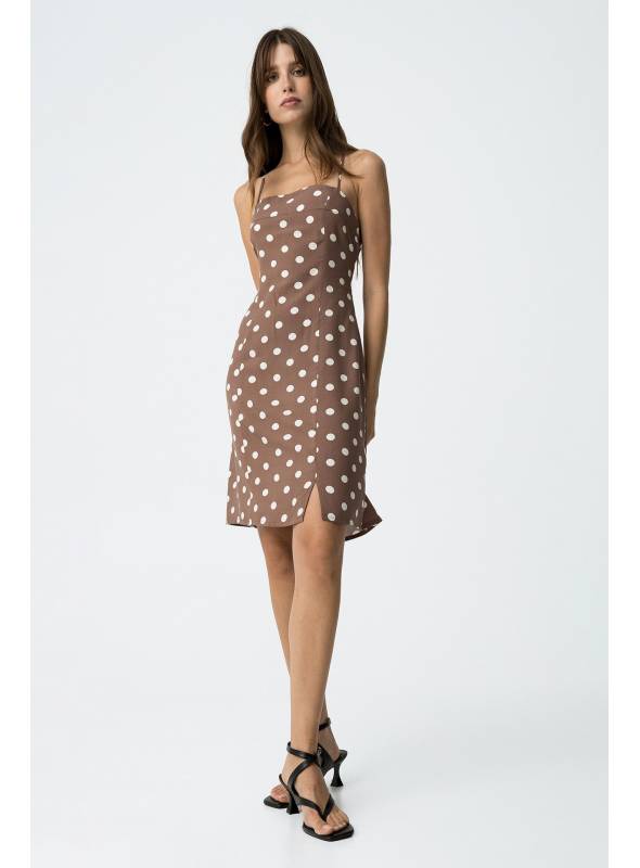 VESTIDO DOTTY MARRON TIFFOSI