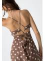 VESTIDO DOTTY MARRON TIFFOSI