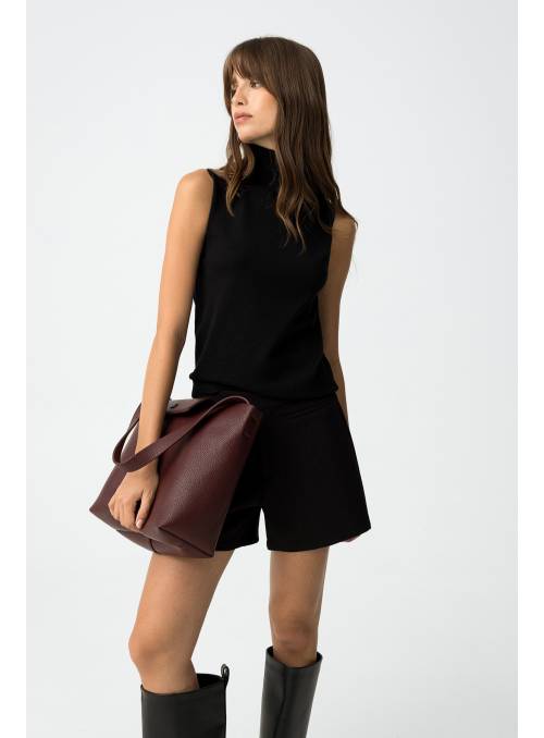 TOP CECELIA NEGRO TIFFOSI