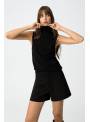 TOP CECELIA NEGRO TIFFOSI