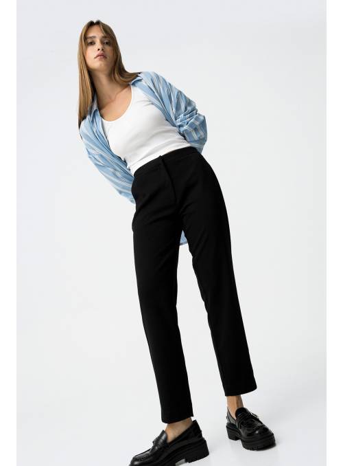 PANTALON VIOLETA NEGRO TIFFOSI