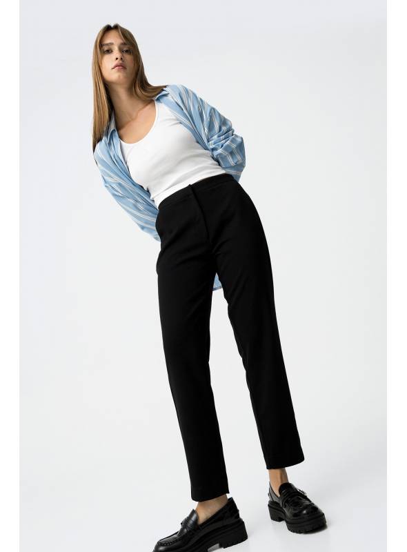PANTALON VIOLETA NEGRO TIFFOSI