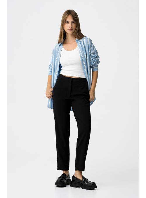 PANTALON VIOLETA NEGRO TIFFOSI