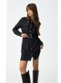 VESTIDO TACHAS CAMISERO TIFFOSI NEGRO