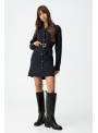 VESTIDO TACHAS CAMISERO TIFFOSI NEGRO