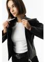 CHAQUETA POLIPIEL NEGRA TIFFOSI