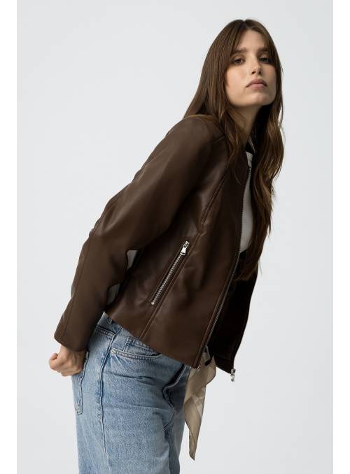 CHAQUETA POLIPIEL CHOCOLATE TIFFOSI