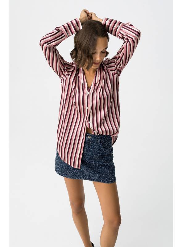 CAMISA CAPRICHO RAYAS ROSAS TIFFOSI