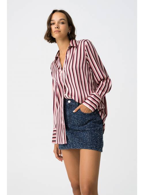CAMISA CAPRICHO RAYAS ROSAS TIFFOSI