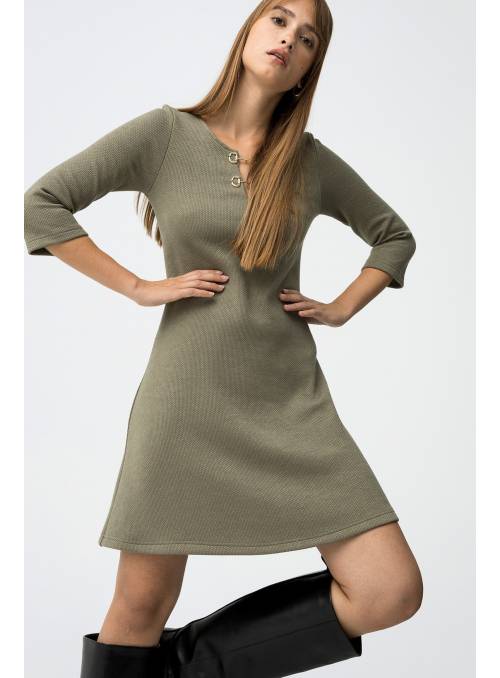 VESTIDO HENRY VERDE APLIQUE TIFFOSI