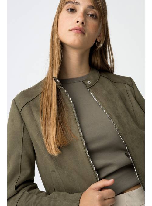 CHAQUETA ANTE VERDE TIFFOSI