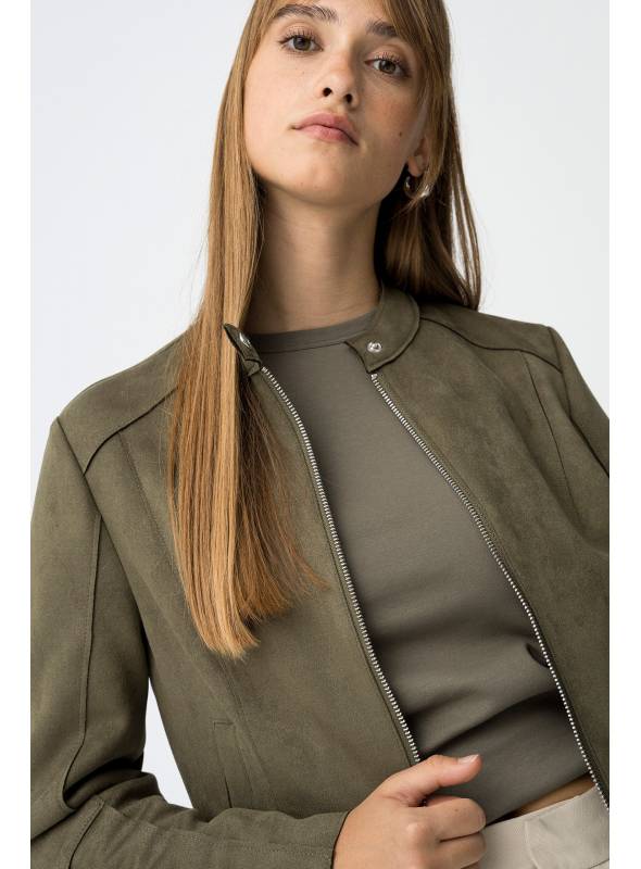 CHAQUETA ANTE VERDE TIFFOSI