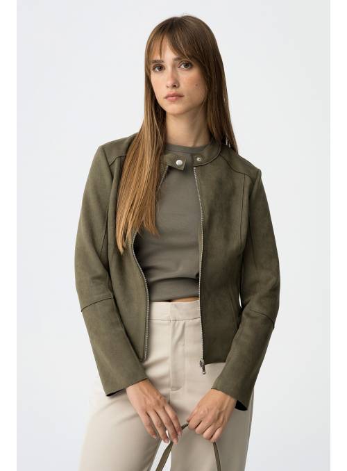 CHAQUETA ANTE VERDE TIFFOSI