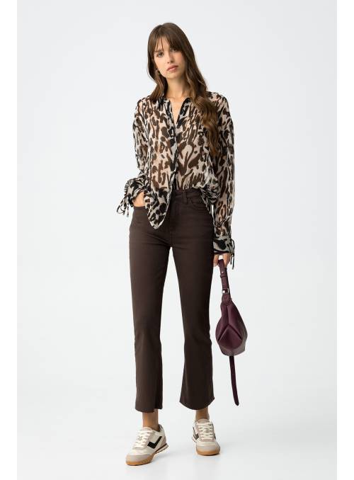 PANTALO MEGAN MARRON TIFFOSI