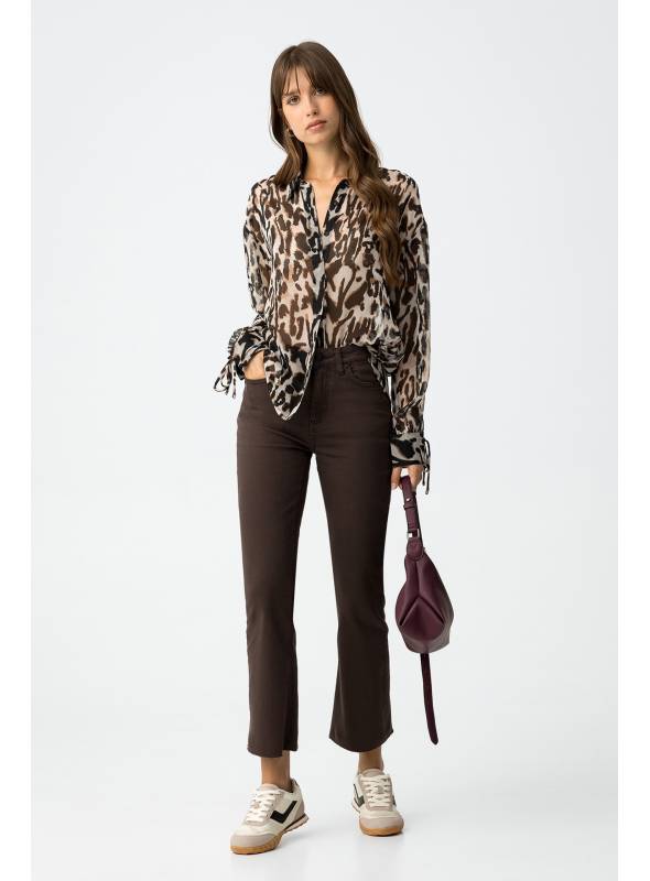 PANTALO MEGAN MARRON TIFFOSI